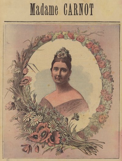 Cecile Carnot, esposa de Sadi Carnot, Presidente de Francia de French School